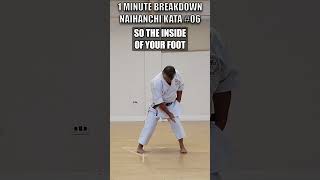 Naihanchi Finishing Correctly - 1 minute kata #shorts #wado