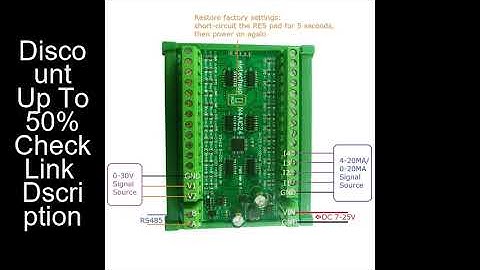 22CH 4-20MA Current & 2CH 0-30V Voltage Input RS485 AI Module 24CH 12-bit ADC Collector Board MODBUS