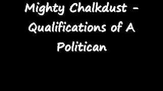 Mighty Chalkdust - Qualifications Of A Politician chords