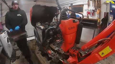 How to install 2 way hydraulic AUX on the Kubota U10 mini excavator