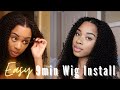 Easiest Lace Melt on a Curly Wig | Under 10 mins! | ft. WowAfrican Hair