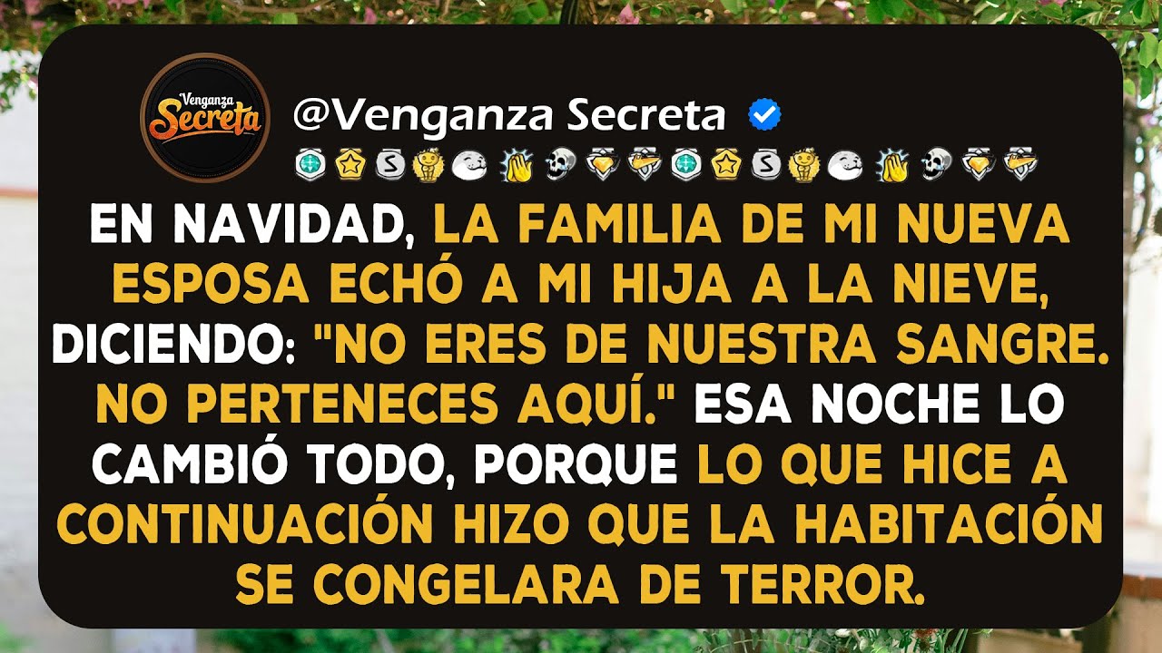 La víspera de Navidad, la familia de mi nueva esposa echó a mi hija, y mi respuesta los dejó...