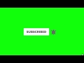 Subscribe Click Button Green Screen Animation