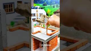 Building a Miniature Two-Story House: Step-by-Step Construction #usa #usatrending #usashorts