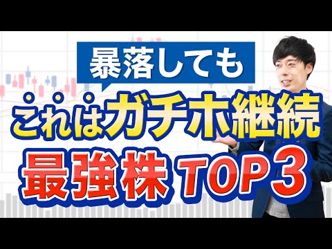 【脳死買い】暴落きてもガチホできる最強株3選