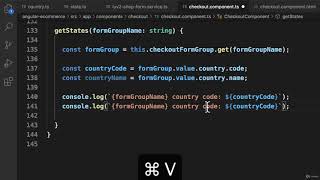 017 Angular Project   Checkout Form   Populate Countries and States   States 1917