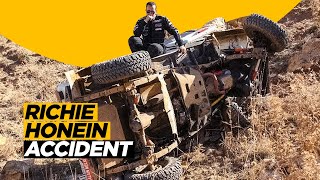 Richie Honein Accident  الحادث الذي تعرض له الزميل ريتشي خلال الرالي