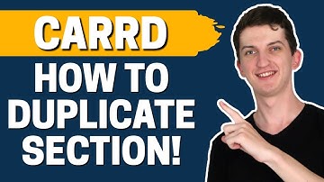 How To Duplicate Section In Carrd co