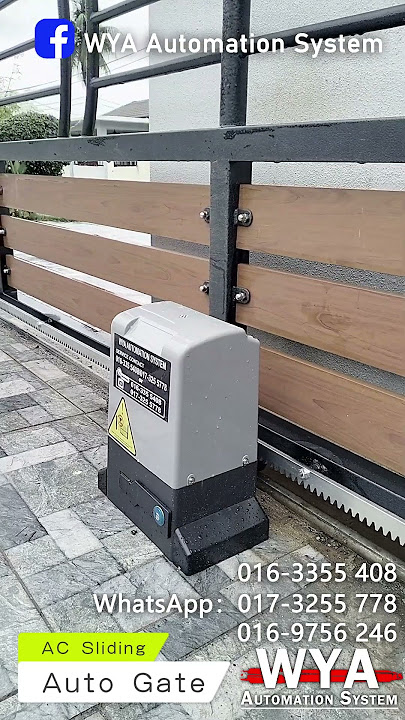 WYA AC Sliding auto gate❗️❗️ #autogate #installation #murah #autogatemurah #sliding