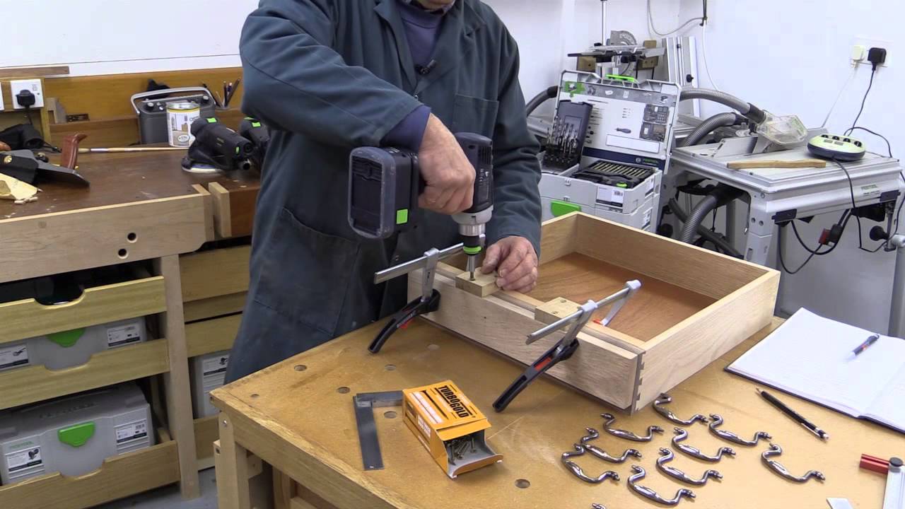 cabinet making salary Pedestal Desk - Handles and Finishing