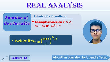 Function of one variable: Limit of a function - L 25 (Examples based on Indeterminate form)| IIT JAM