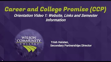 CCP Orientation Video #1: Website, Links and Semester information