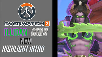"Illidan" Genji Skin / New Highlight Intro "Focus" / Overwatch 2