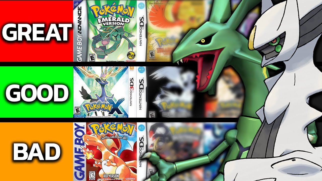 Every Single Pokémon Game Ranked: What's your tier list like