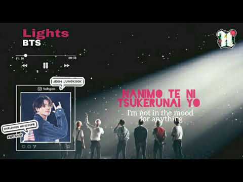 BTS - Lights Lyrics (Rom/Eng Lyrics)