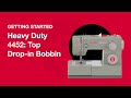 SINGER® HEAVY DUTY 4432 &amp; 4452 Sewing Machine Top Drop-in Bobbin