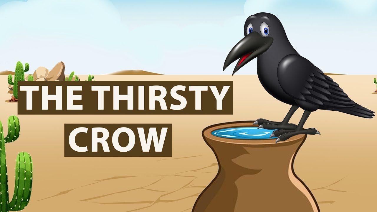 Thirsty Crow Story in English  Moral stories for Kids  Bedtime Stories for Children