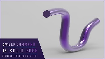 SWEEP COMMAND IN SOLID EDGE || SOLID EDGE TUTORIAL FOR BEGINNERS || SOLID EDGE COURSE || PART-7