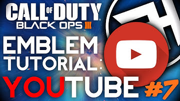 Black Ops 3 - YOUTUBE LOGO/ICON EASY Emblem Tutorial (#7) - BO3 Paintshop + Emblem Creator (How To)