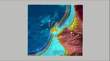 Computer simulation of a tsunami