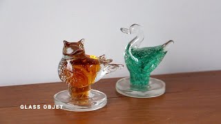 ガラスオブジェ 