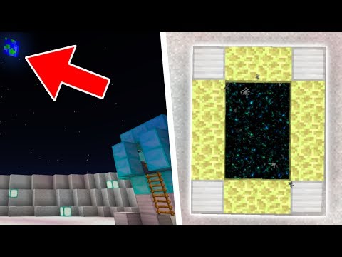 GO TO SPACE in Minecraft Pocket Edition (RETURN TO THE MOON)