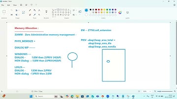 SAP Memory Management