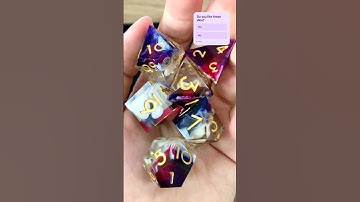 I made some new dices #dnddice #dice #dicerolls #resinart #diceproblem