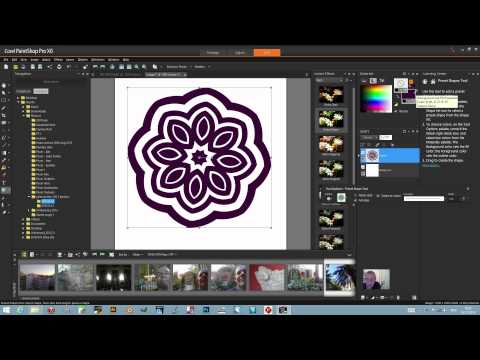 Paintshop Pro : How To Change Fill Color Of Preset Shapes Tutorial | Graphicxtras