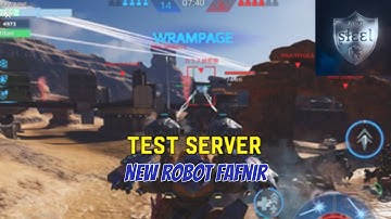 War Robots Test Server - New Robot Fafnir