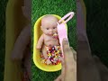 Minutes Satisfying Video | Mixing Funny Candy ASMR &amp; Make Up in 3 Bathtubs with Magic M&amp;M's Slime