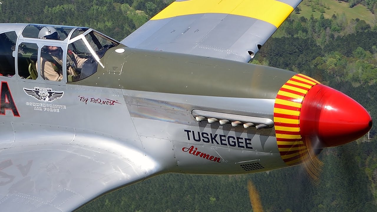 Warbirds In Review P 51C Mustang Red Tail YouTube