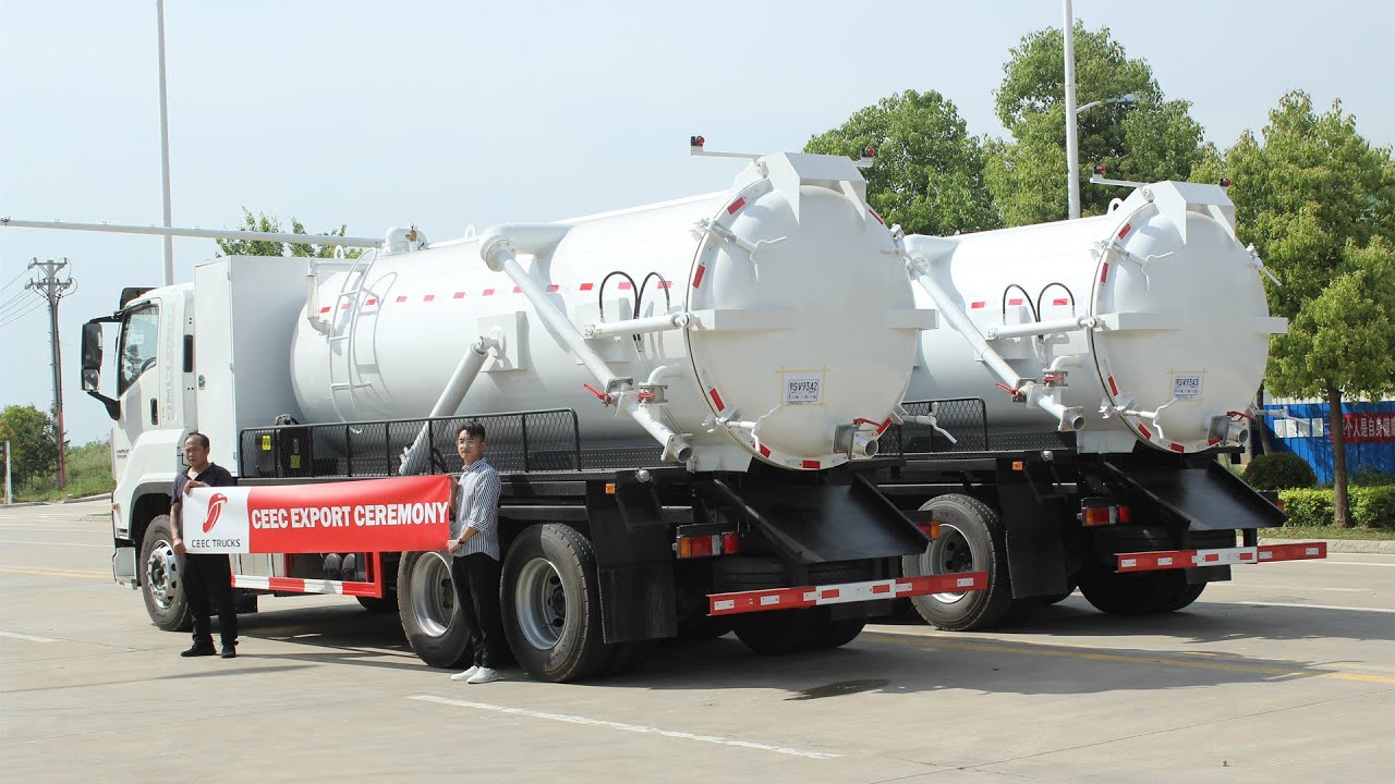 Best selling ISUZU GIGA vacuum tanker with MORO pump