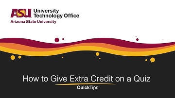 How to Give Extra Credit on a Quiz