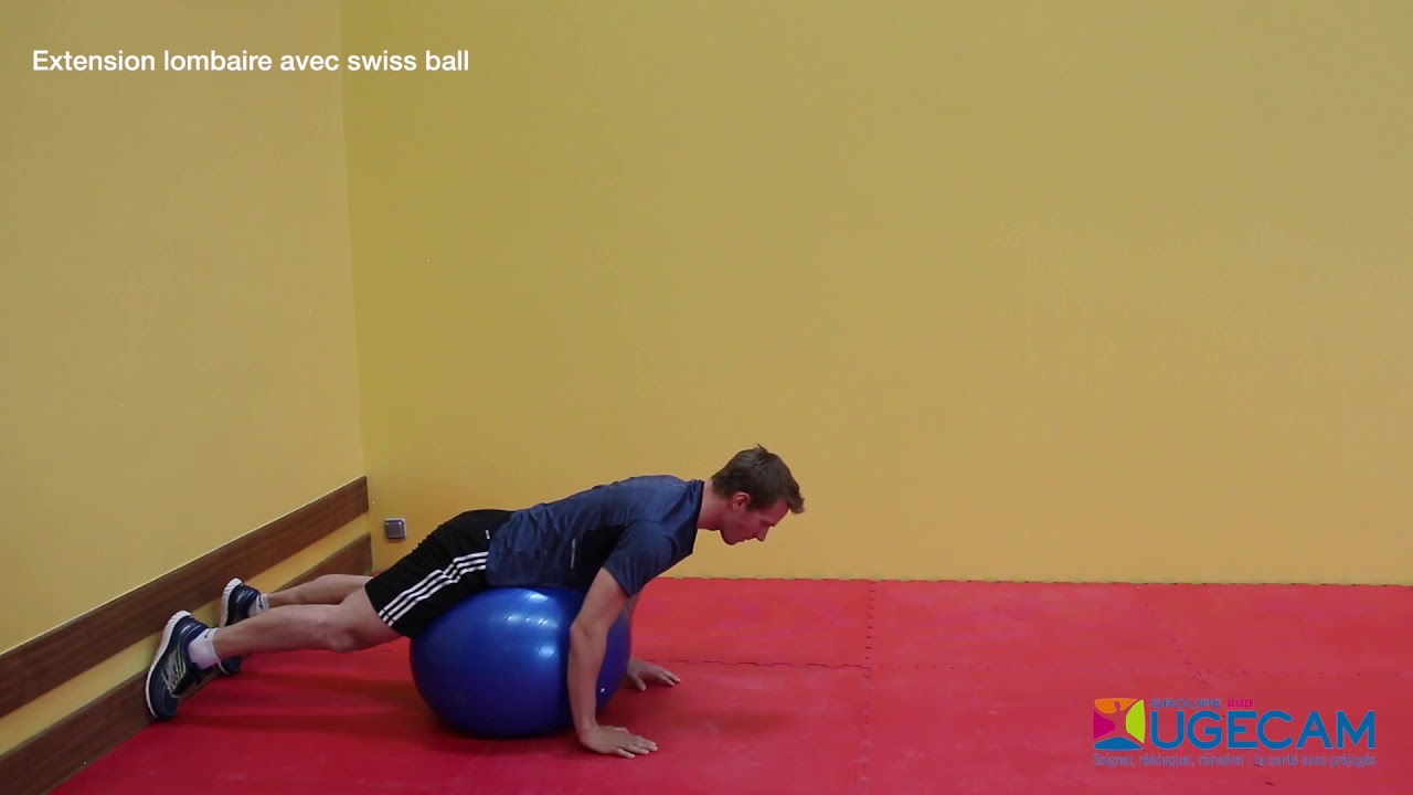 RM035 Extension lombaire avec swiss ball - YouTube