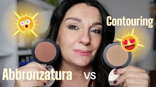 EFFETTO ABBRONZATURA VS CONTOURING 🙄 COME FARE? Quali le differenze e i pennelli adatti. ⚡