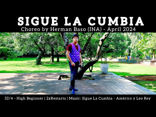 Sigue La Cumbia Line Dance | High Beginner | Herman Baso (INA) class=