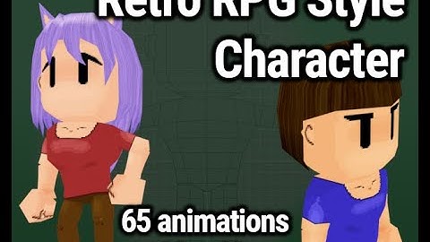 Customizable Retro RPG Character Animations