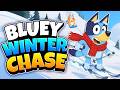 ❄️ BLUEY WINTER CHASE ❄️ Bluey Brain Break | Freeze Dance Party for Kids | Danny GO | Floor is lava