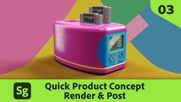 Quick Product Concept 03 - Render Post work with Adobe Photoshop | Adobe Substance 3D