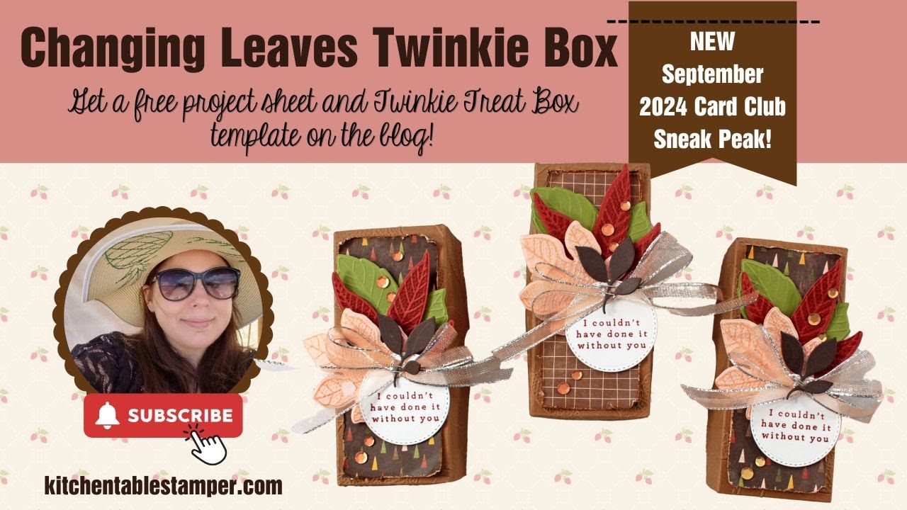 Stampin' Up! Changing Leaves, How to make a Pumpkin Spice Twinkie Treat ...