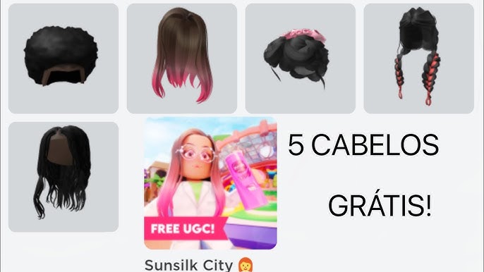 CABELOS GRATIS DO SUNSILK EVENTO NO ROBLOX- Roblox cabelo gratis