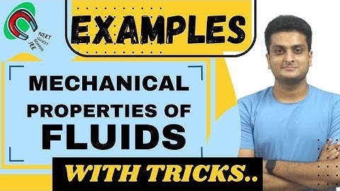 Mechanical Properties of Fluids| NCERT EXAMPLES | Class-11 #mechanicalpropertiesoffluids #ncert