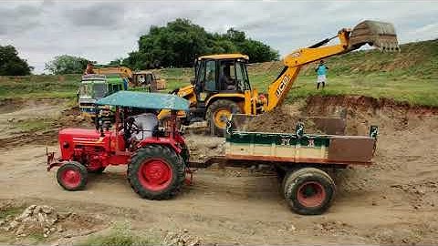 Mahindra 575 Di power plus tractor with fully loaded trolley | John Deere tractor power | cttv