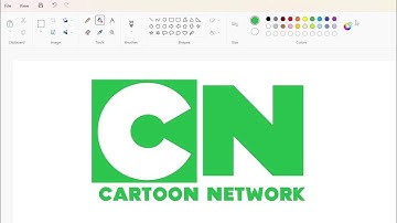 How to draw a green Cartoon Network logo using MS Paint | How to draw on your computer