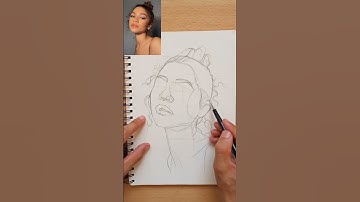 Portrait basics study using Loomis method -zendaya