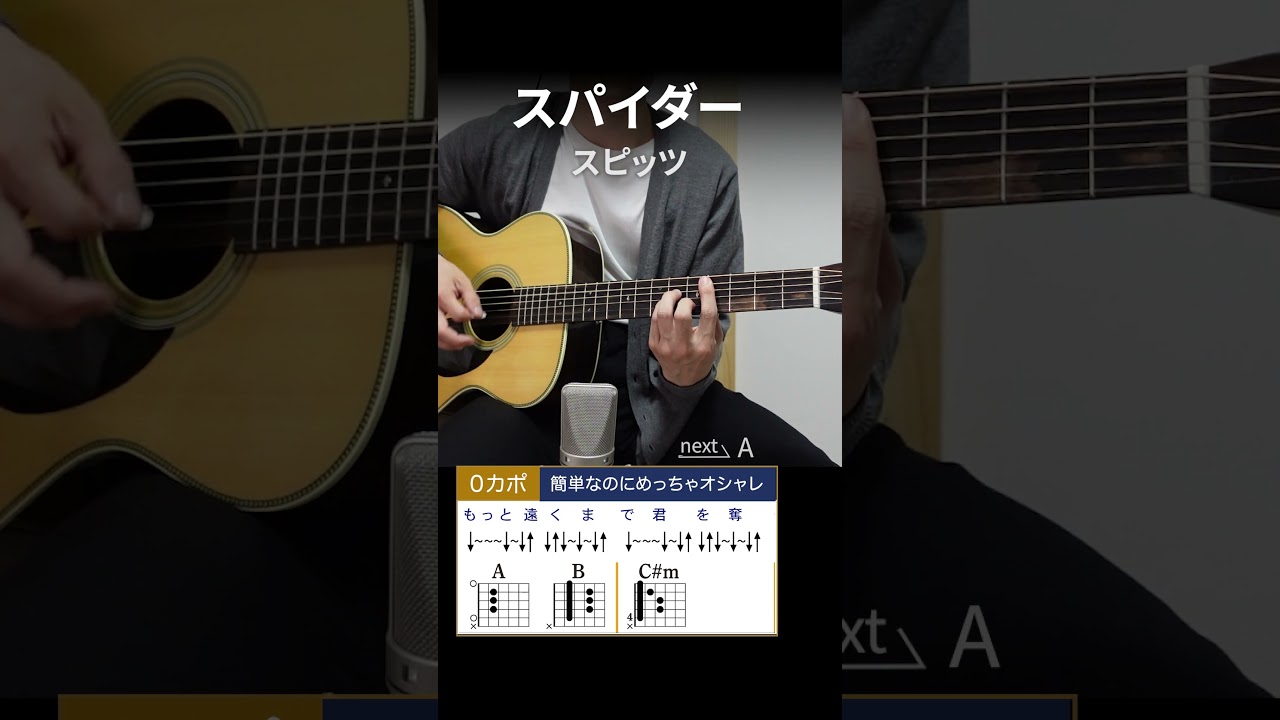 スパイダー/スピッツ - 弾き語りギターコード【サビ】