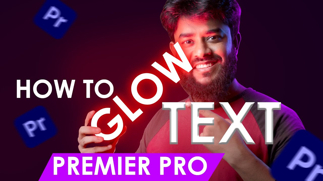 Prem Text How To Make GLOWING TEXT and Titles In Adobe Premiere Pro - YouTube