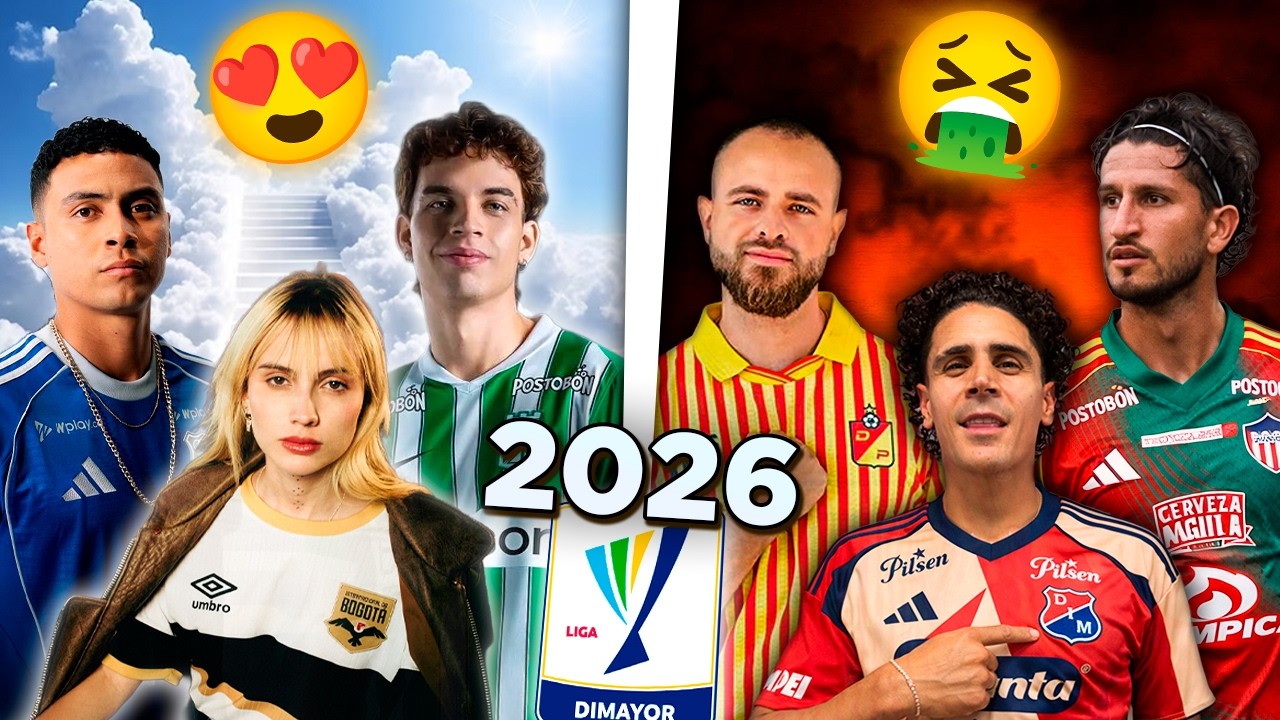 🔥TOP 10 MEJORES Y PEORES CAMISETAS DE LA LIGA COLOMBIANA 2026🇨🇴 | CAMILO MD