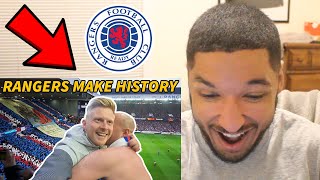 American FIRST REACTION to RANGERS IBROX ATMOSPHERE VS LEIPZIG (Rangers Fans vs Leipzig)